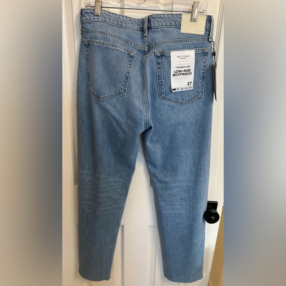 rag & bone The Baggy Dre Low Rise Boyfriend Jeans Blue Size 27 NWT $258 - Picture 9 of 12